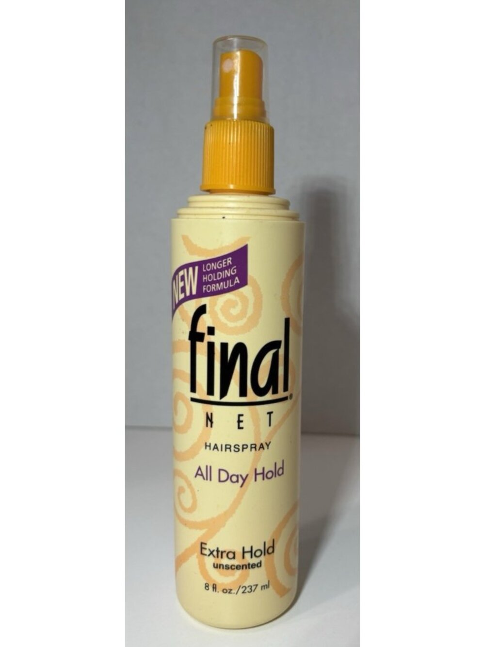 NEW Final Net Hairspray Extra Hold All Day Hold 8 fl oz Non-Aerosol NOS